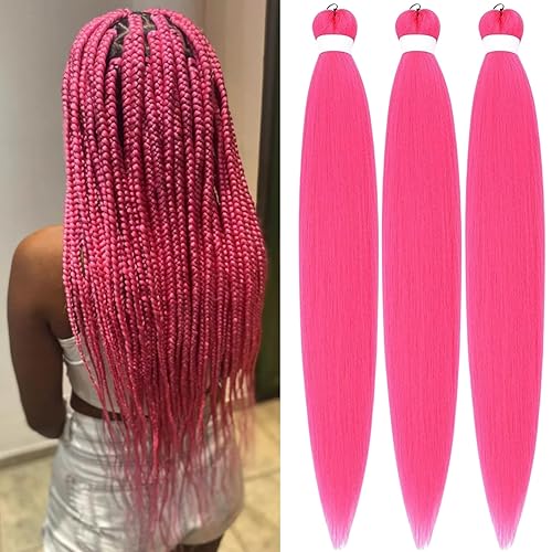 Miniatura 27 de Cabello trenzado para niños preestirado de 16 pulgadas, color negro, Yaki ez, trenzado para niños, trenzas sin nudos