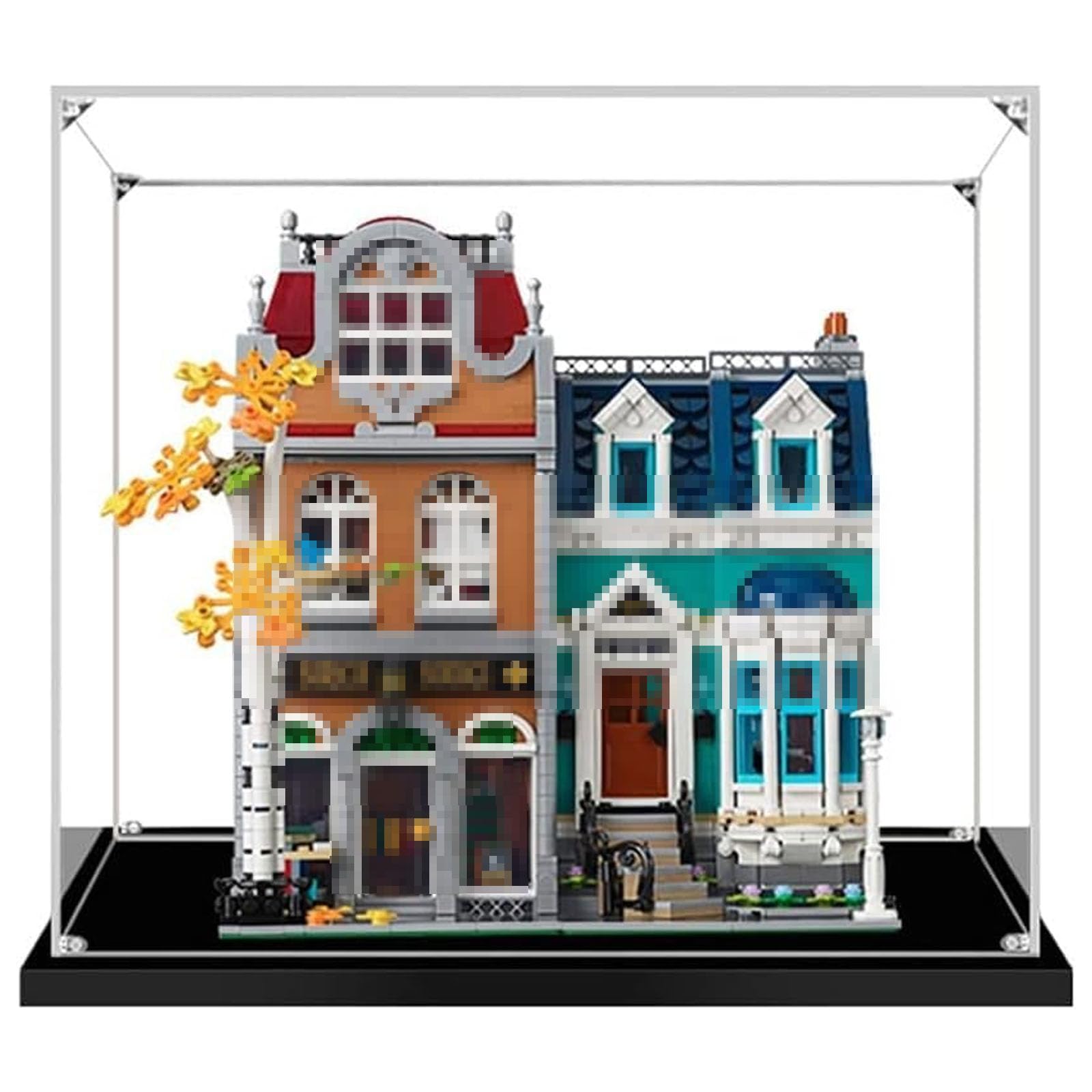 Parfco Color Acrylic Display Case For Lego 10270 Dustproof Clear Display Box Showcase For Lego Bookshop (Building Block Model Is Not Included)(3Mm)
