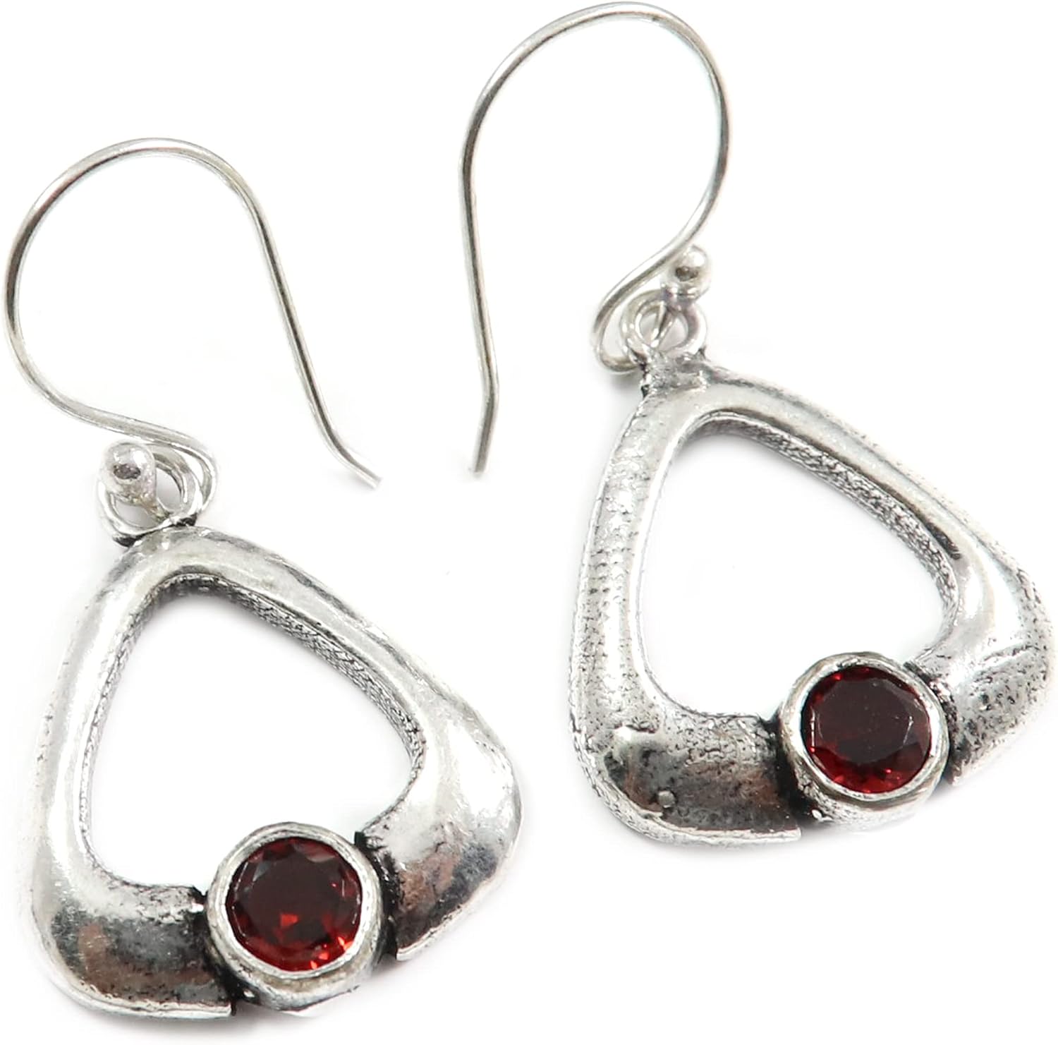 Goyal Exports 925 Sterling Blue Topaz Faceted Citrine Faceted Rutilated Quartz Gemstone Silver Drop Dangle Earring Jewelry SEG150