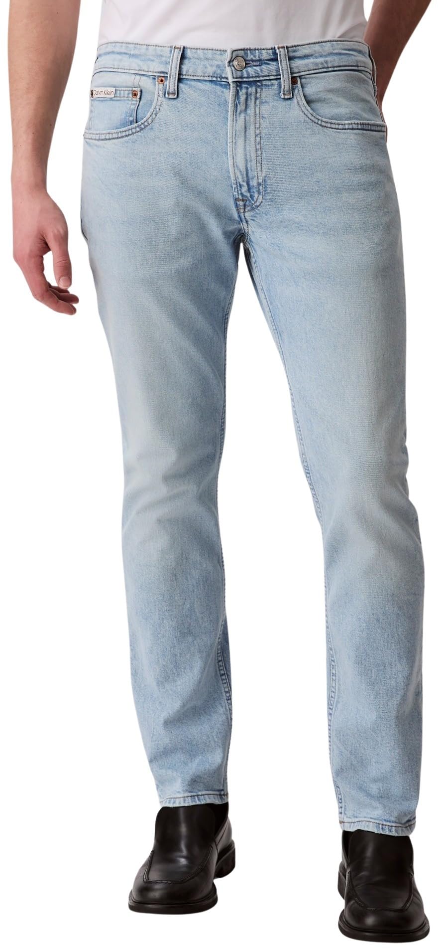 Calvin Klein Herren Jeans Hose Marbled Beacon Slim Fit