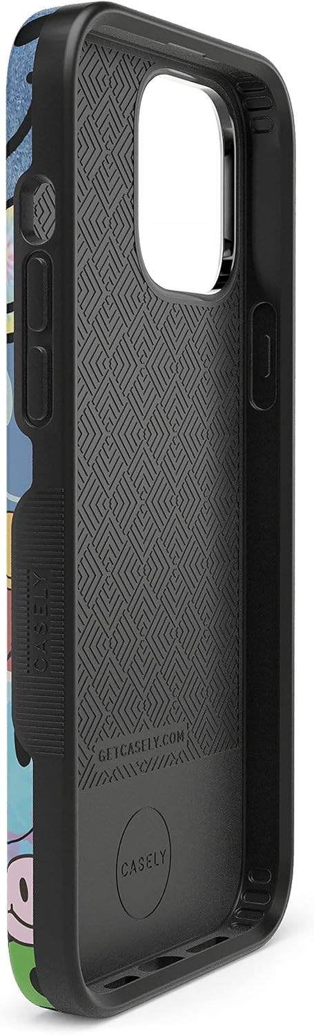 Casely iPhone 14 Pro Max Case | All Smiles | Smiley Face Sticker | Bold Protective Design | MagSafe Compatible Design
