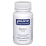 Pure Encapsulations Biotin 8 mg - B Vitamin Supplement to Aid Stress Relief, Hair, Skin & Nail Strengthening, Metabolism, Carbohydrate Support & Nervous System* - with Premium Biotin - 60 Capsules
