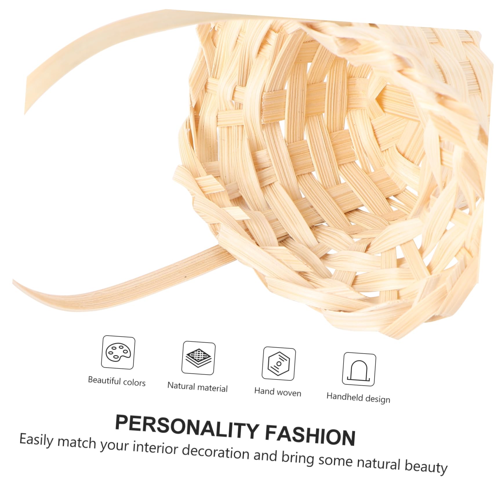 SOLUSTRE 5 Pcs Seagrass Baskets Hand-woven Small Baskets for Plant Delicate Packaging