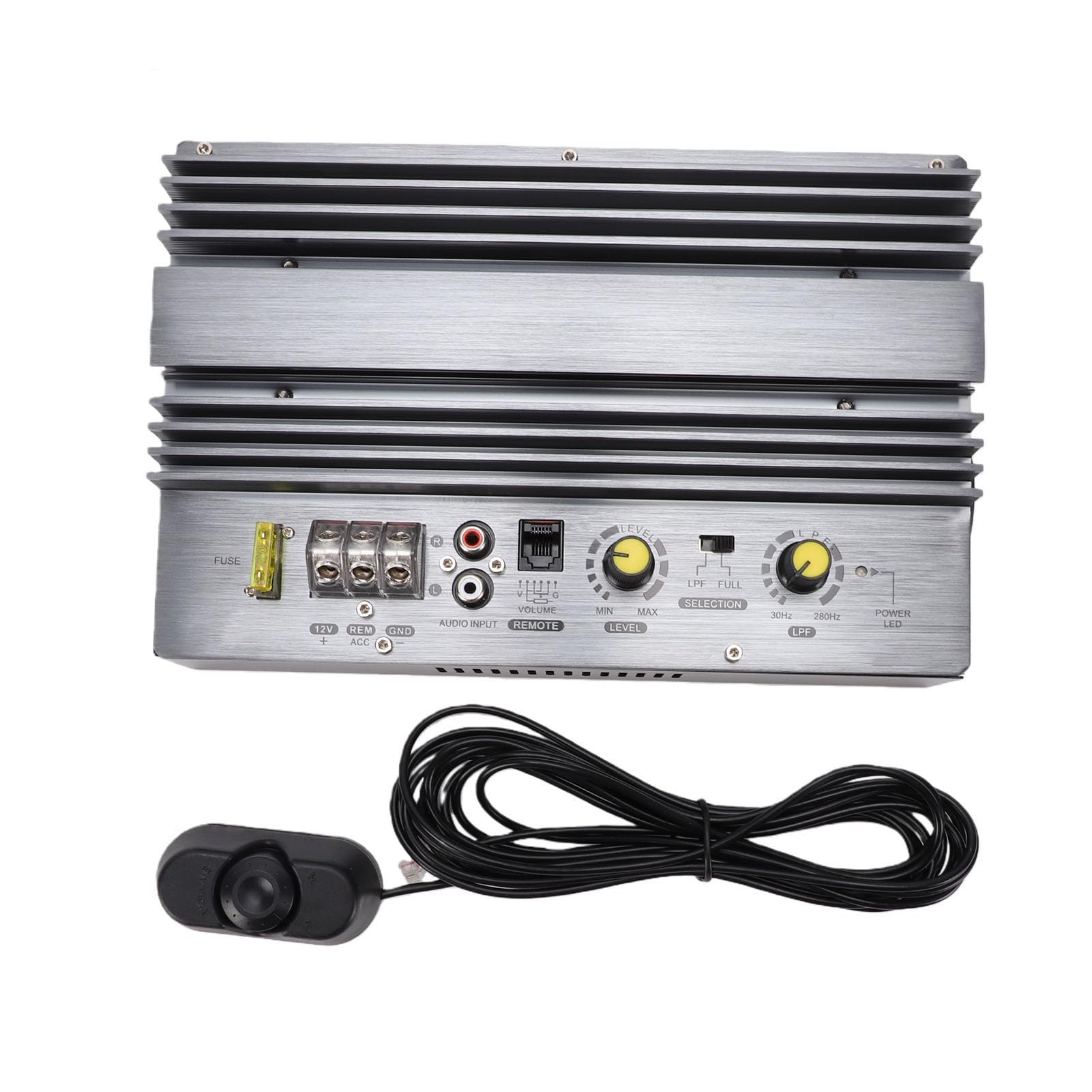 Bewinner Wzmacniacz Samochodowy Audio 1500 W Płyta Subwoofera