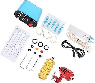Tattoo Practice Kit Liner Tattoo Motor Gun Kits Tattoo Coil Machine Kit Professional Motor Tattoo Machine Liner Needle Kit Tattoo Beginner Training Tool for Novice Tattoo Artis