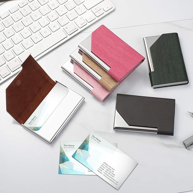 Portabiglietti Da Visita In Finta Pelle - Album Elegante Nero Per 120 Carte Alassio - Foto 4