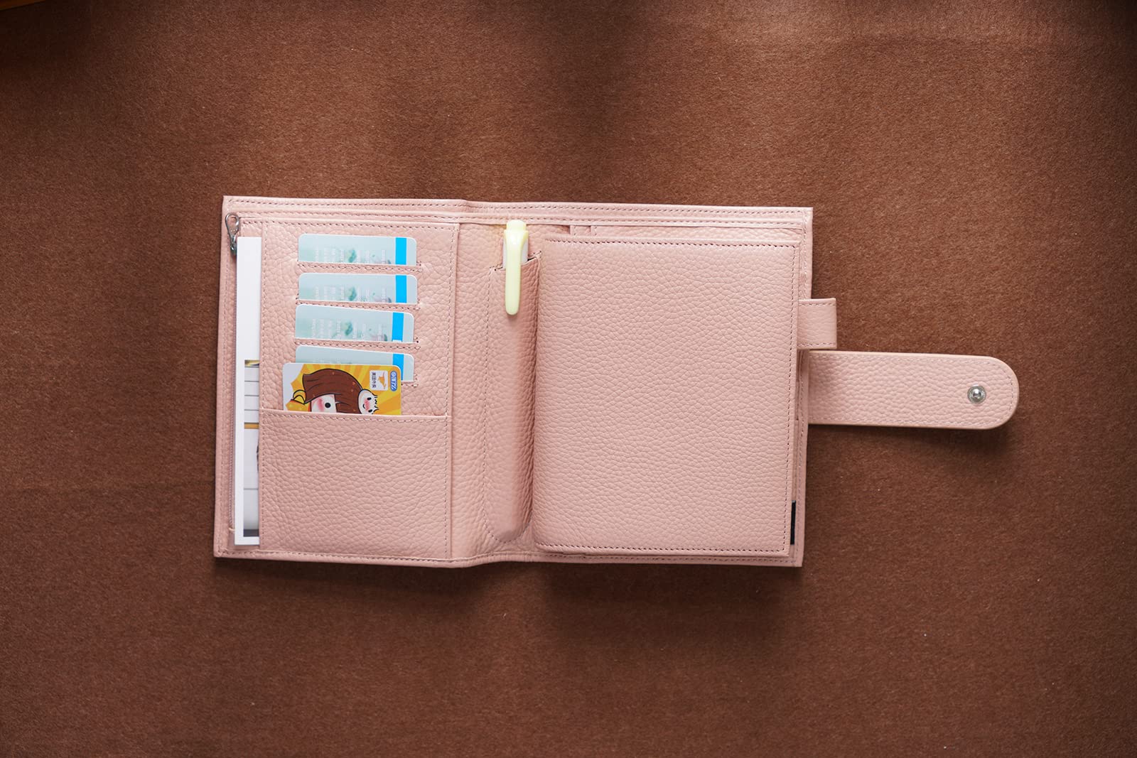 Moterm Pocket Versa - Combination of Pocket Size Binder Planner and Purse (Pebble Dust Rose, 19 mm Ring) - Image 3