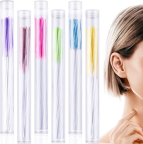 420 pendientes limpiador de agujeros de hilo dental desechable piercing de limpieza de la línea de limpieza de la oreja piercing cuidado de la