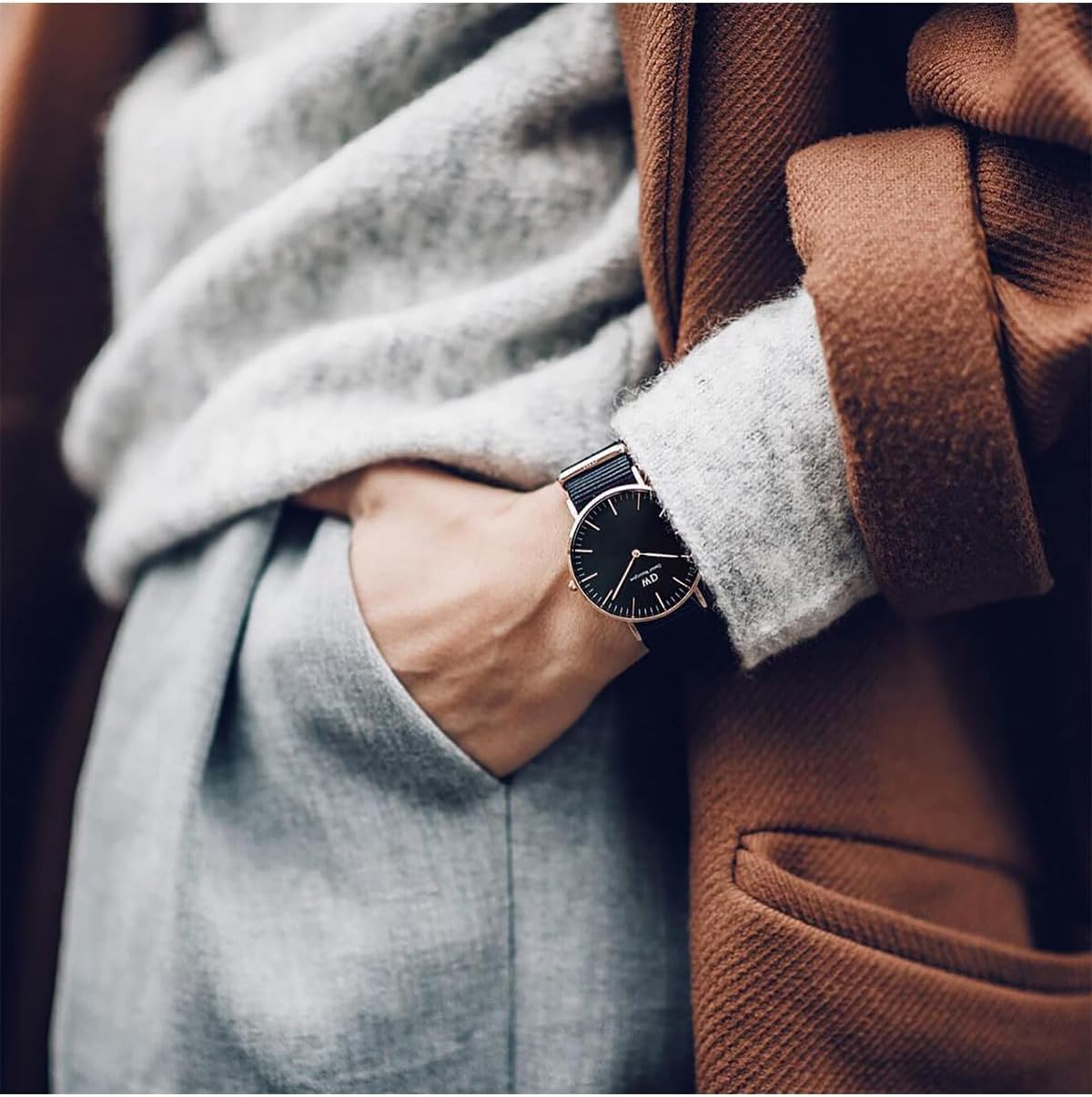 Daniel Wellington Classic Watch Rose Gold Fabric (Polyester)