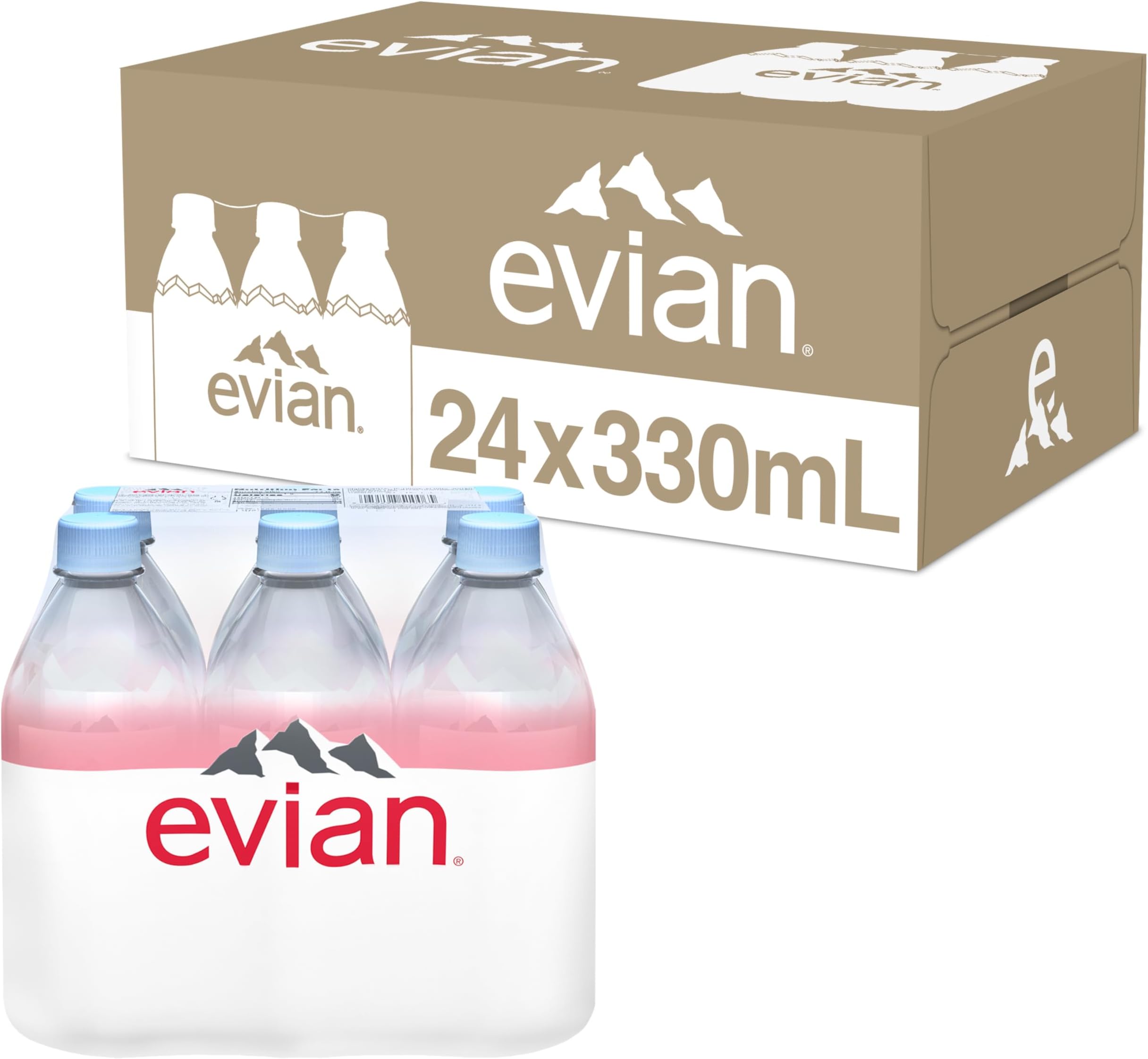 Natural Spring Water, 330mL Bottles, 24 Pack
