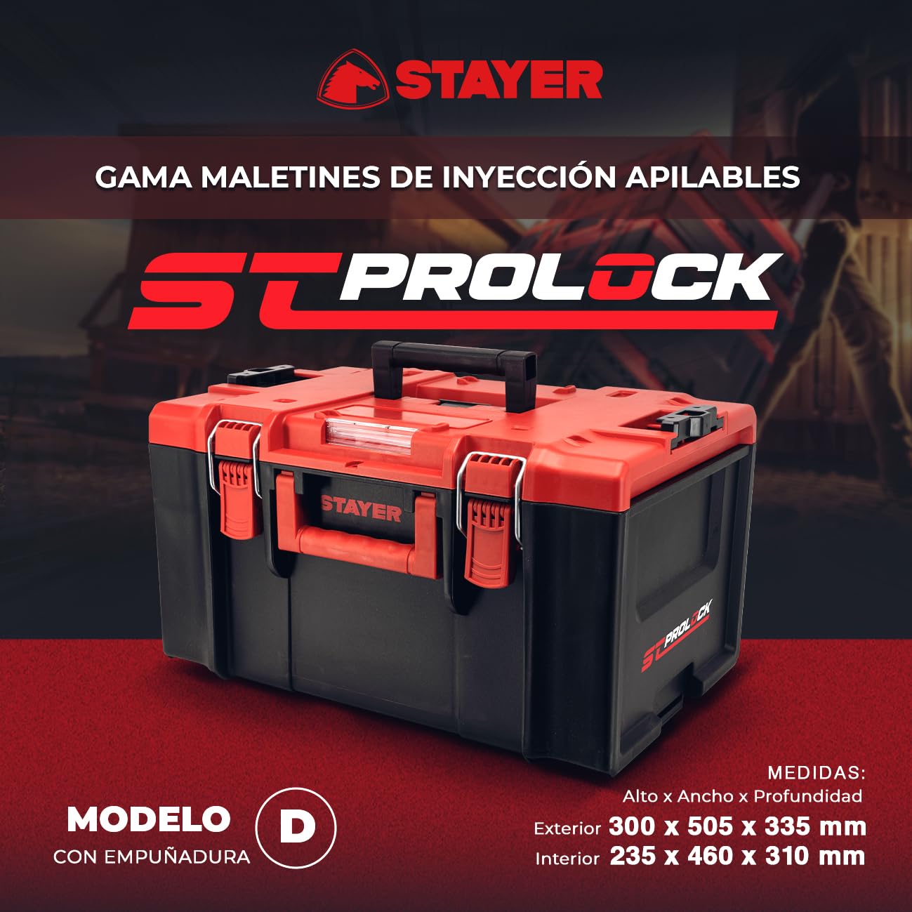 Stayer Valigetta impilabile D per composizione ST PROLOCK