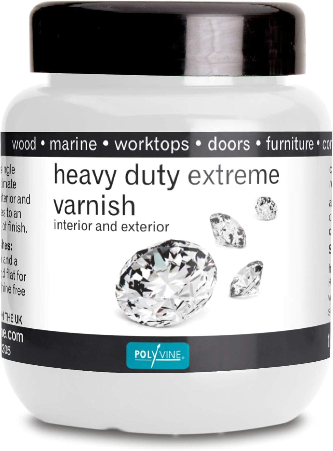 Polyvine Heavy Duty Extreme Varnish with Dead Flat Finish 100 ml
