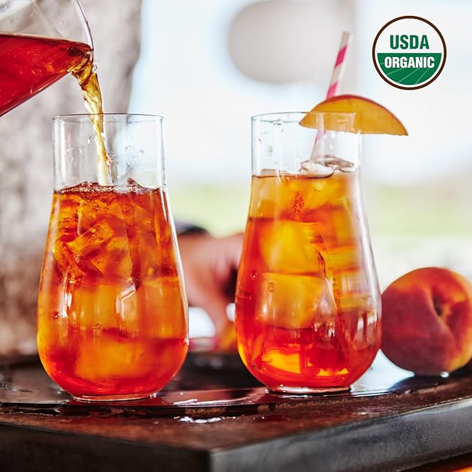 The combination of ginger and peach in this iced tea creates a unique and flavorful taste that is perfect for cooling off on a hot day. The organic ingredients used in the tea provide a natural sweetness without the need for added sugar, making it a healthier option for those looking to enjoy a refreshing drink without the guilt.