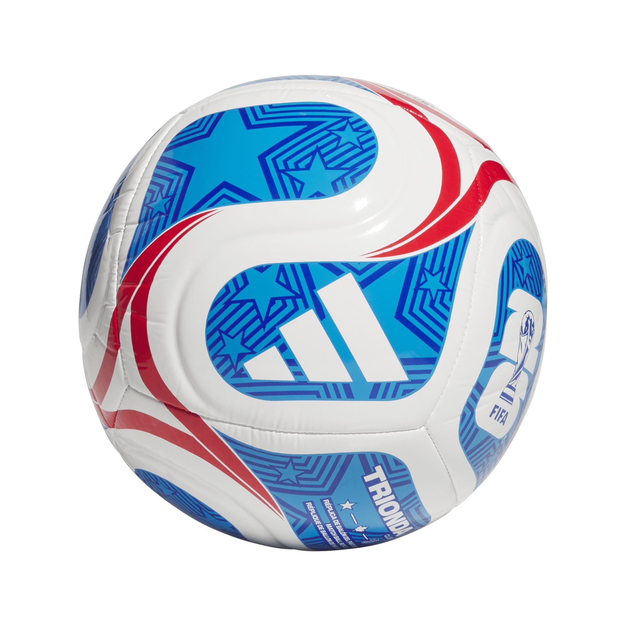 adidas Unisex-Adult World Cup Club USA, White/Team Royal Blue/Solar Blue/Vivid Red, 5 - 4