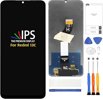 A-MIND for Xiaomi Redmi 13C 4G/5G 6.74" LCD Screen Replacement LCD Display Touch Digitizer Screen Assembly with Repair Tools