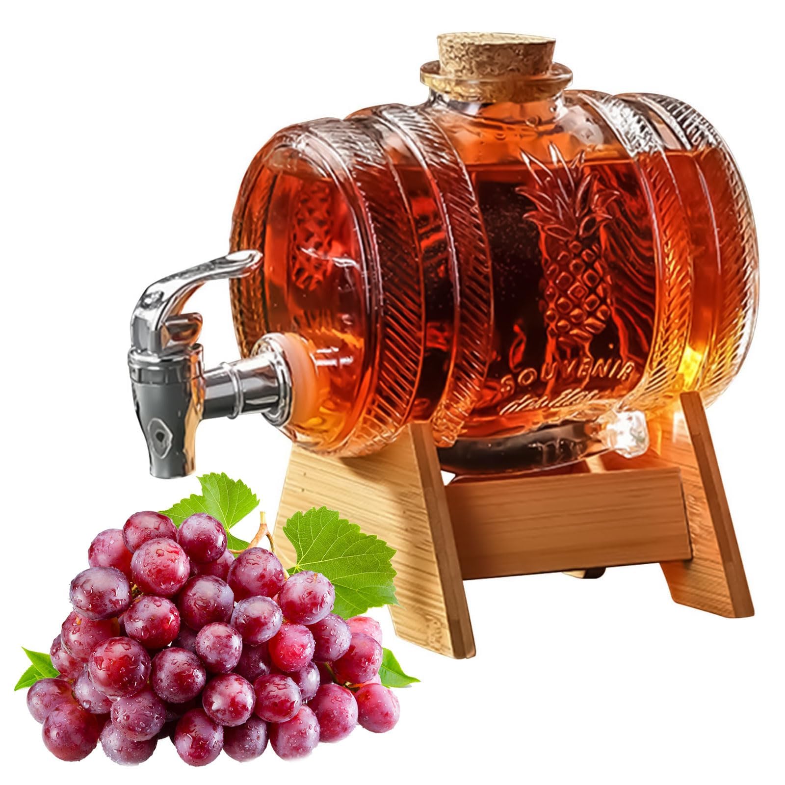 Distributeur de boissons glacées en verre pour vos buffets d'été