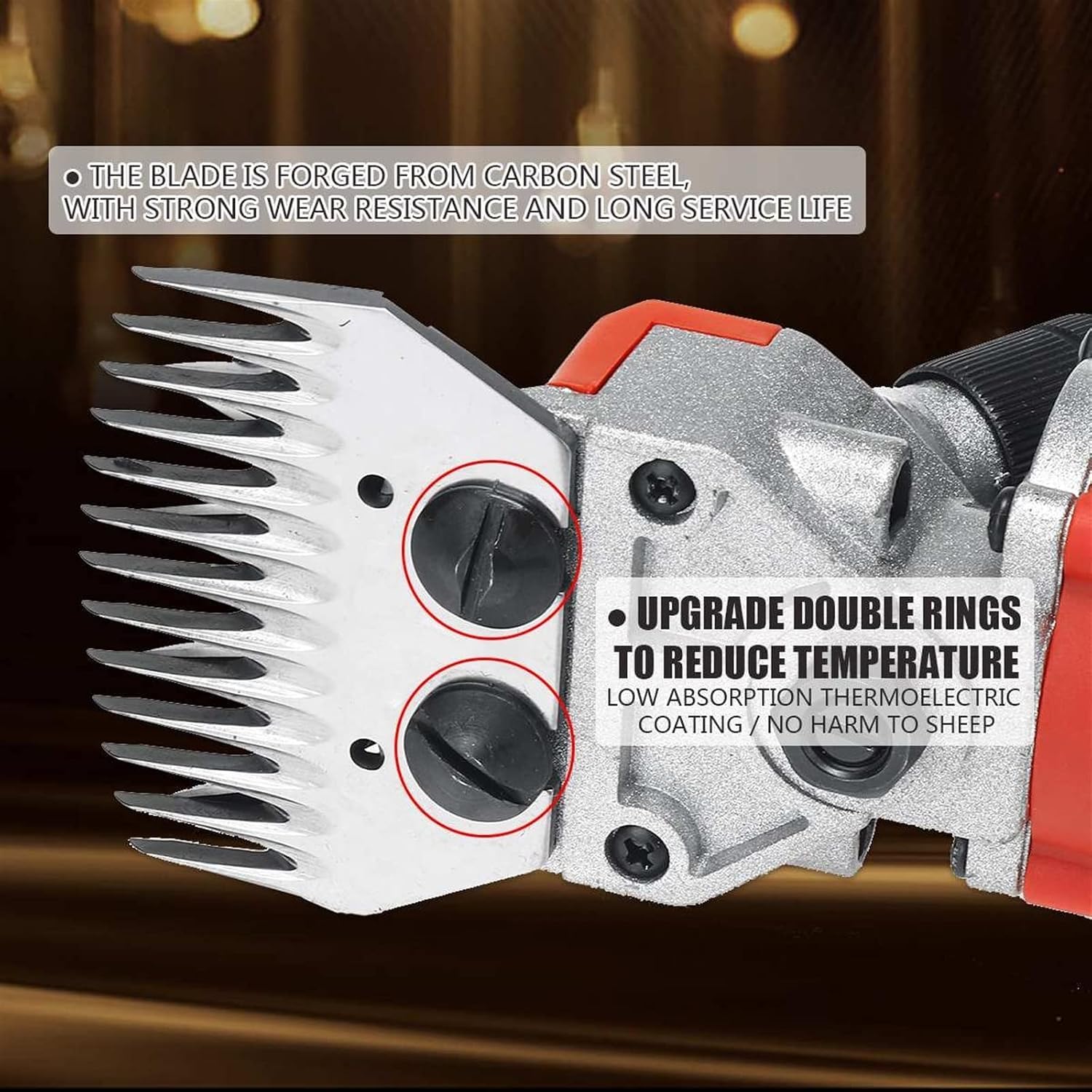 Esquiladora eléctrica ovejas eje flexible, kit esquilar cabras maletín