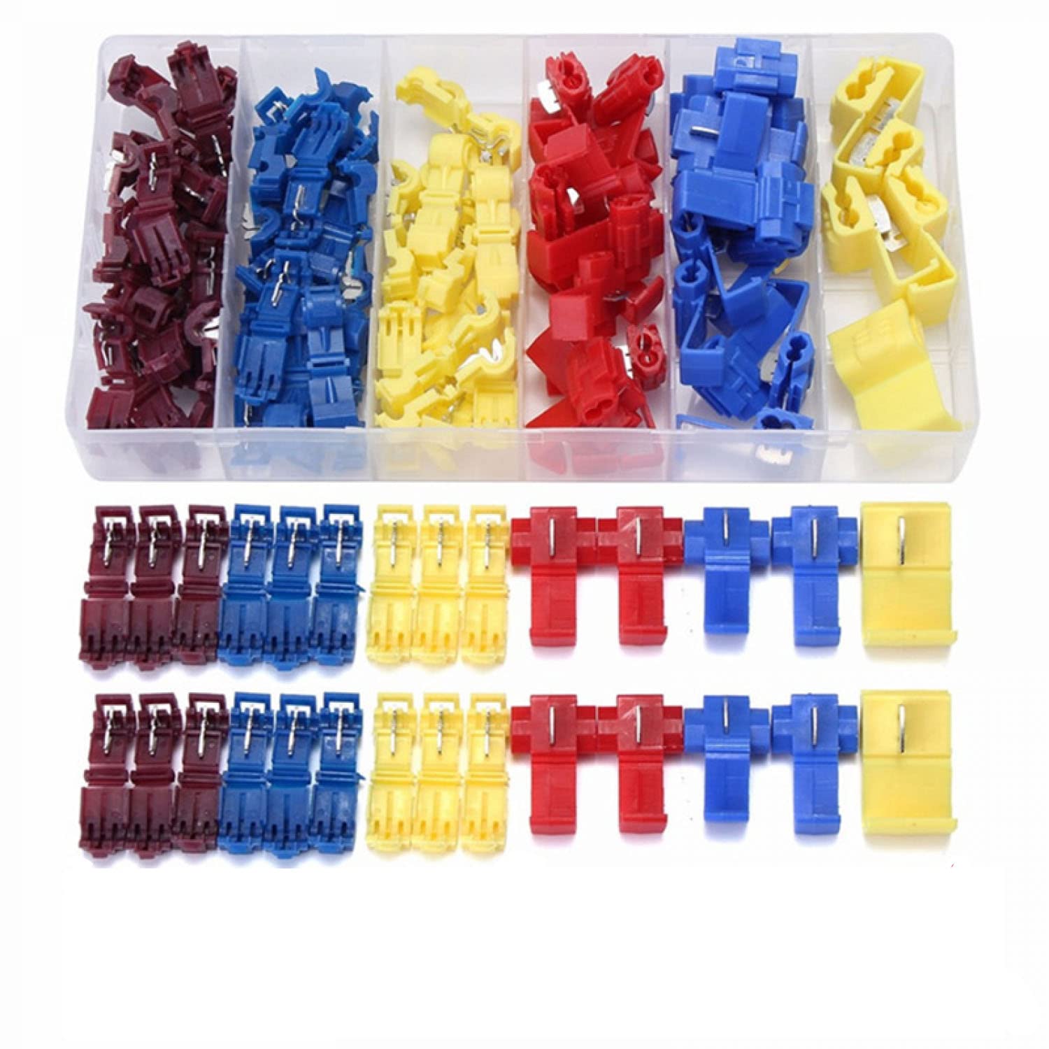 HEIBTENY 30Pcs TTap Wire Connector, T Tap Electrical Connectors Quick