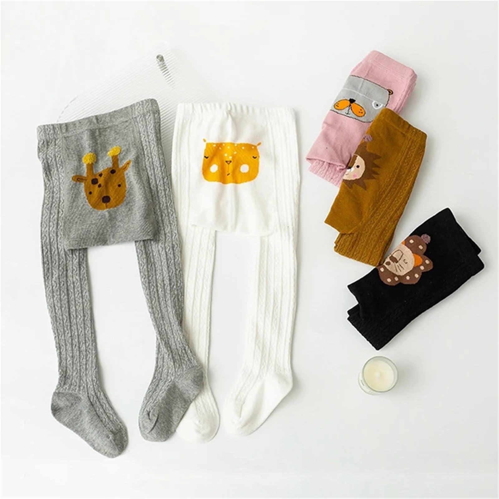 Baby Tights PP Cotton Pantyhose – Cartoon Kids Stockings for Boys & Girls, Toddler Stockings, Spring & Autumn Clothing(P,M (2-4Y))