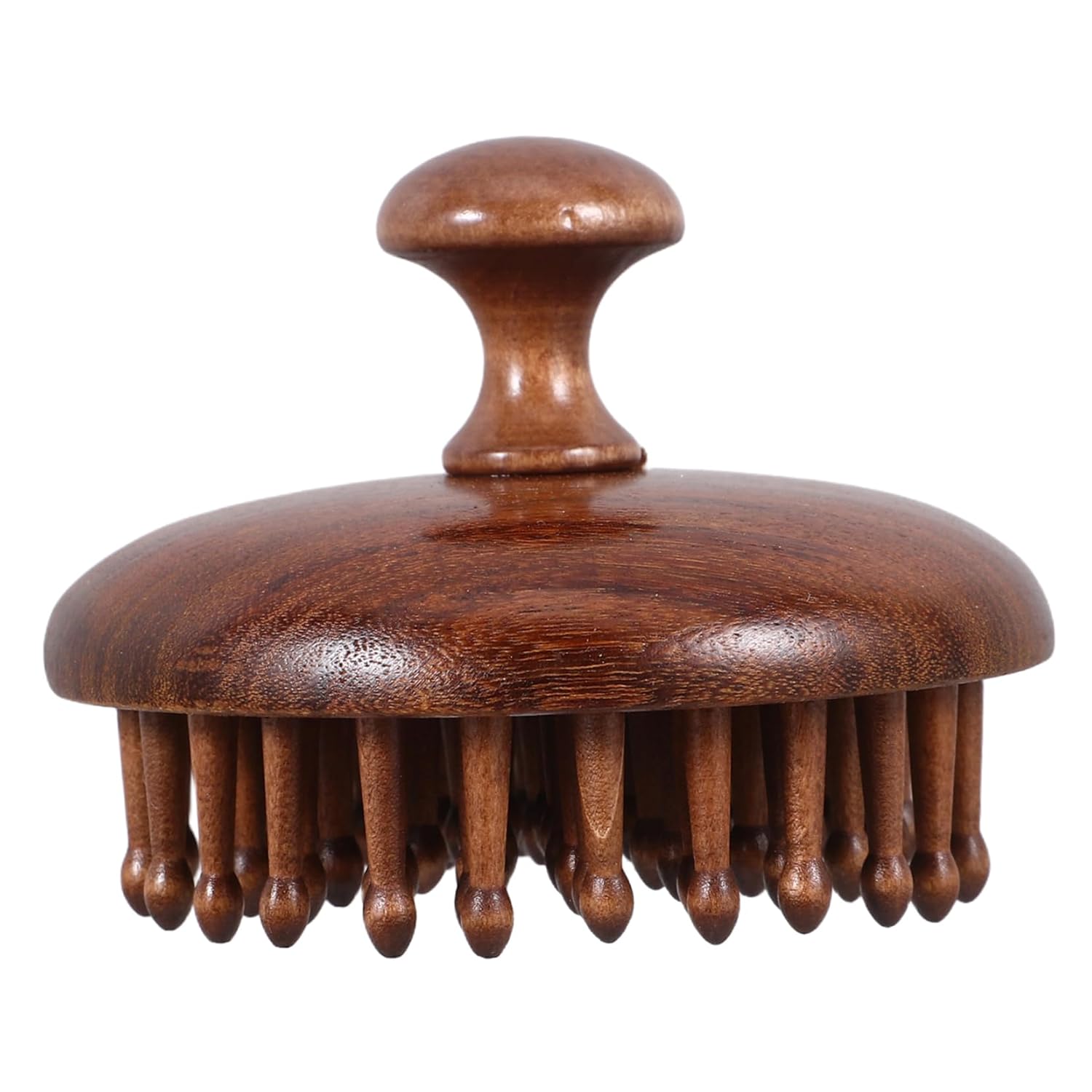 Handheld Wooden Scalp Massage Comb for All Hair Types Ergonomic Design Smooth Rounded Teeth for Gentle Detangling and Relaxation Grooming Tool for Men and Women