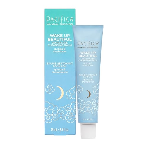 Pacifica Beauty Wake Up Beautiful Bálsamo de limpieza limpiador diario y lavado facial sin agua removedor de maquillaje para pieles secas y