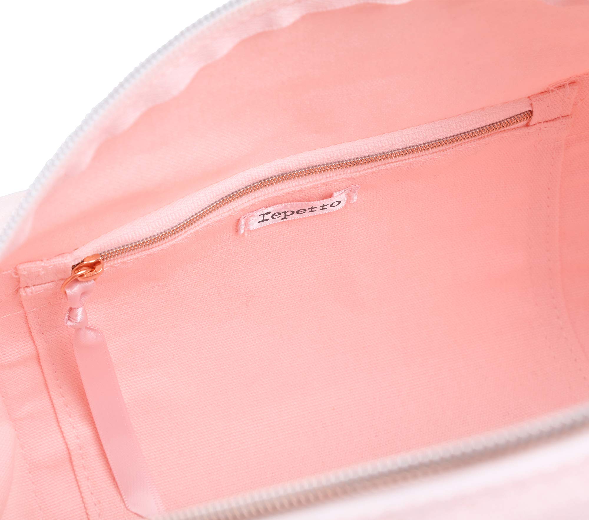 Repetto - Bolsa de algodón con tapa de baile, color rosa ternura