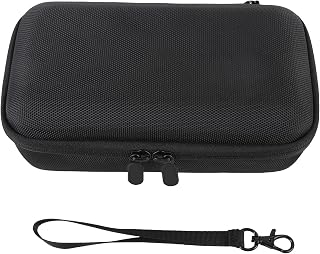 Handheld Action Camera Carrying Case for Pocket 3, Handheld Camera Storage Bag Vlogging Camera and Accessories Protective Bag Nylon Anti Drop Hardshell Portable,Mesh, Blackone, Luggage Cart