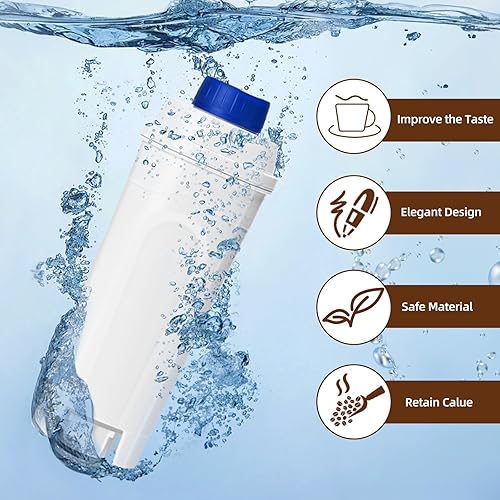 Miniatura 5 de Filtro de agua para máquina de café compatible con filtro Delonghi DLSC002, ECAM, ESAM, ETAM, BCO, EC, EC680, EC800, filtro para máquina de café,