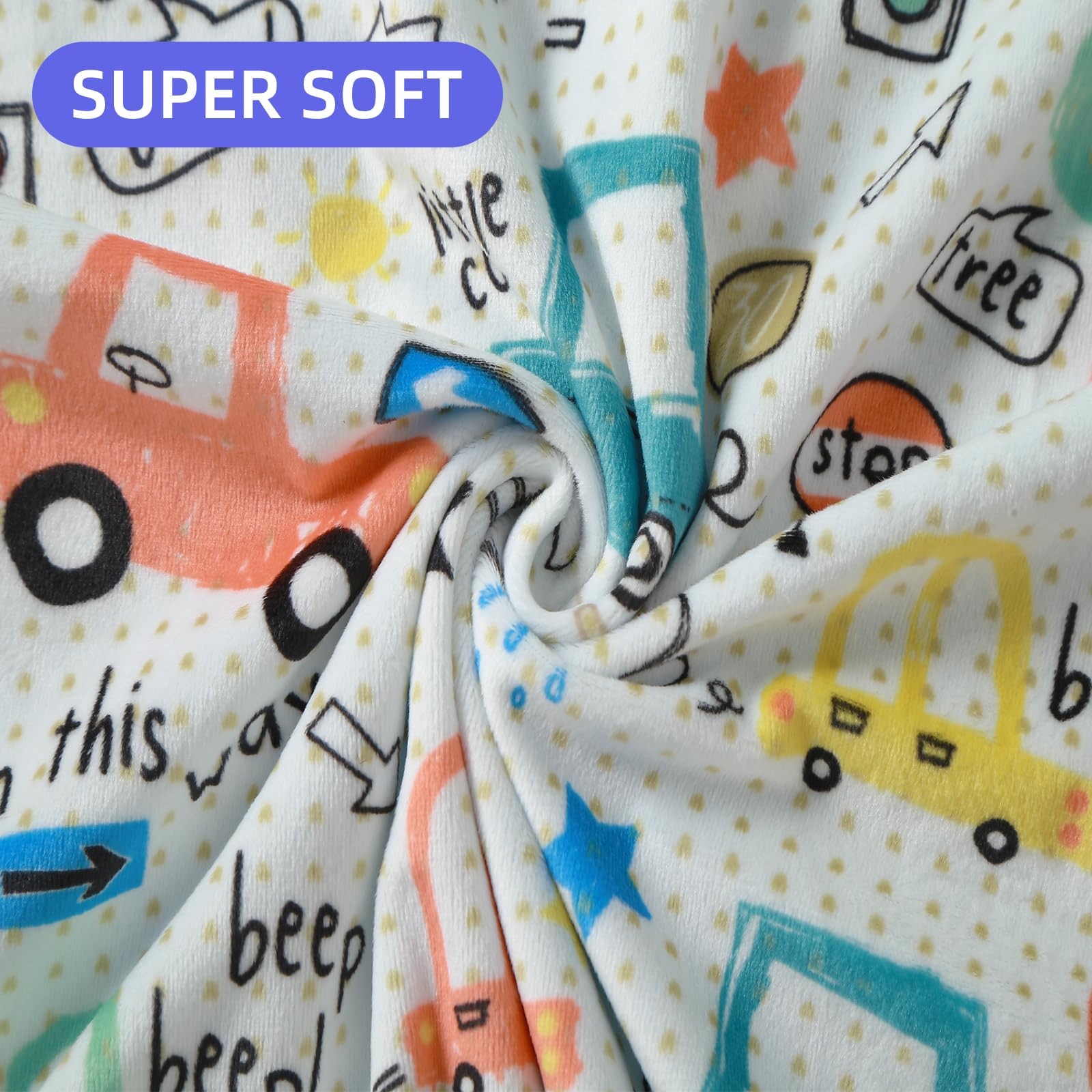 iEvolve Baby Blanket Ultra Soft Double Layer with Dotted Backing Receiving Blankets Toddler Baby Nursery Bed Blankets Shower Gifts(CA,110 * 150cm) - Image 3