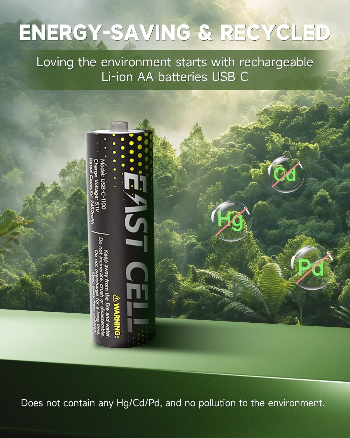 Rechargeable Lithium AA Batteries 8 Pack with Charger Cable,1.5V 3700mWh USB C Double A Lithium-ion Batteries AA Size, Long Lasting 2000 Cycles,High Capacity Recargables Battery for Blink Camera Xbox