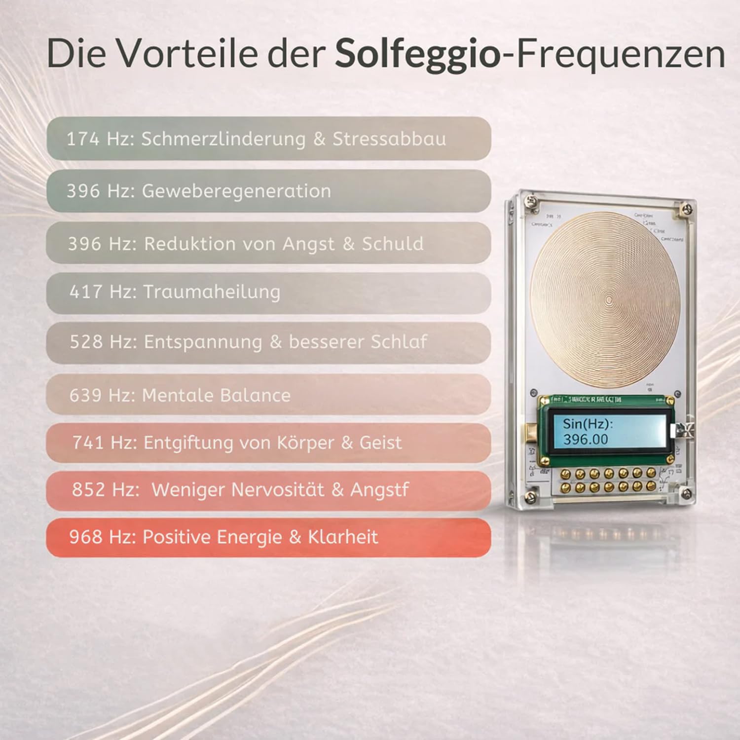 Zentra One Smartes Frequenzgerät, Elektromagnetische Frequenztherapie für Entspannung & Regeneration, Verbessert Durchblutung & Schlaf (Nur das Gerät)