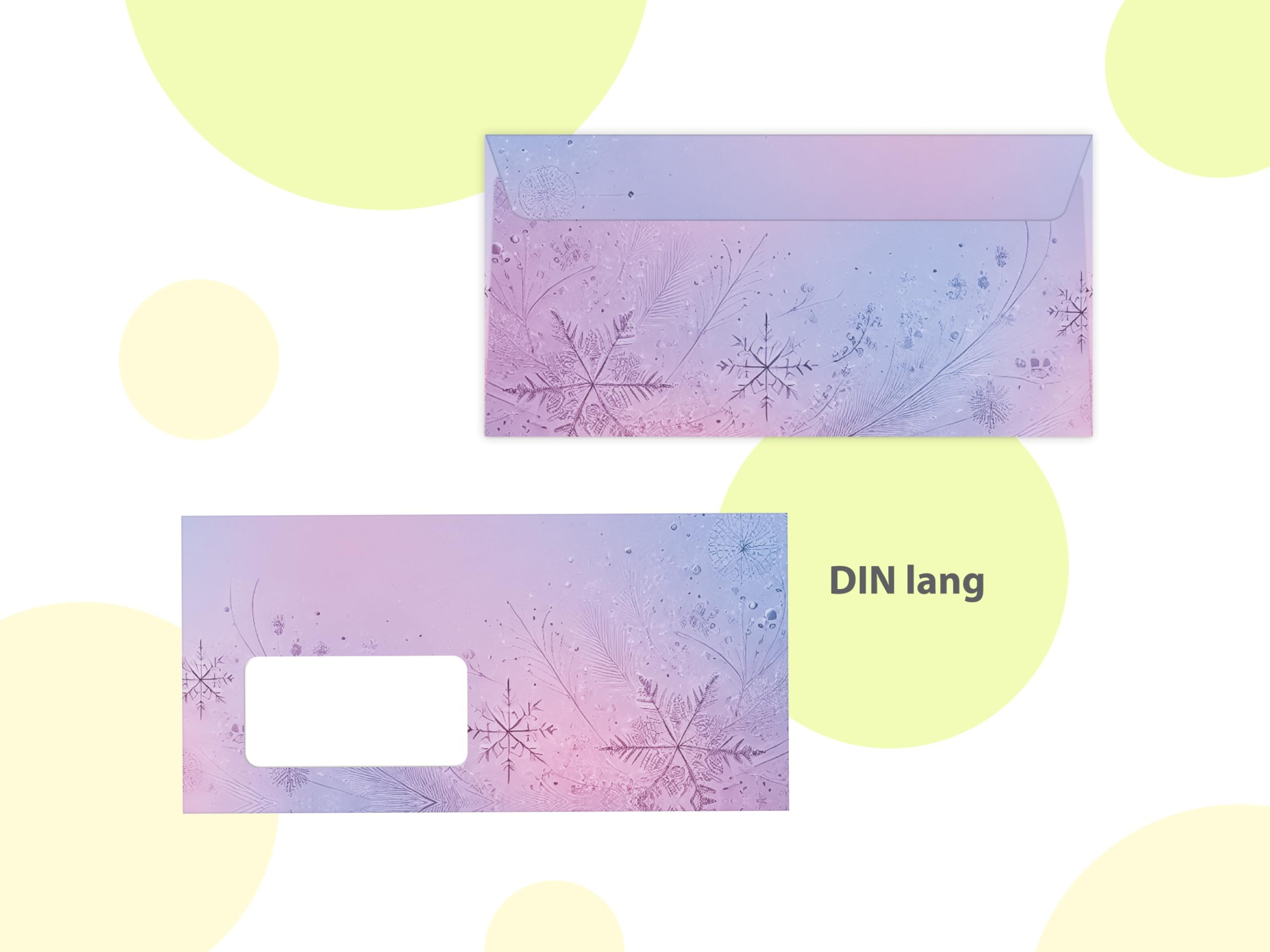 Briefpapier Weihnachten Weihnachtsbriefpapier mit Umschlag Umschlägen mit Fenster Weihnachtspapier A4 für Kunden (250 Blätter + 250 Umschläge)