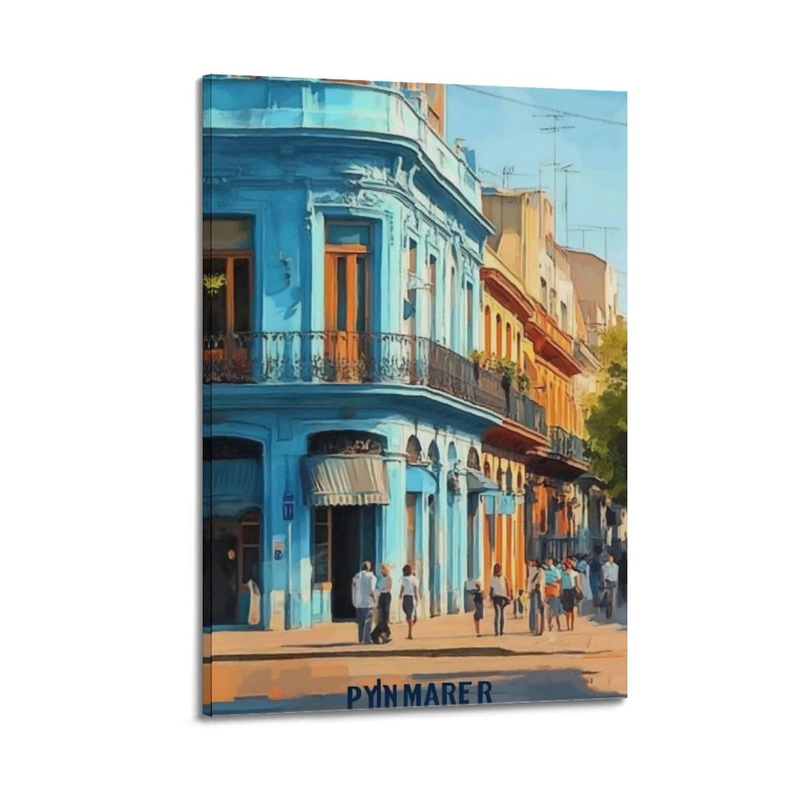 JUWRHRHHRH Buenos Aires (2) Poster Canvas Aesthetic Wall Art Painting Decor for Living Room Bed Room 20x30inch(50x75cm) Frame-style