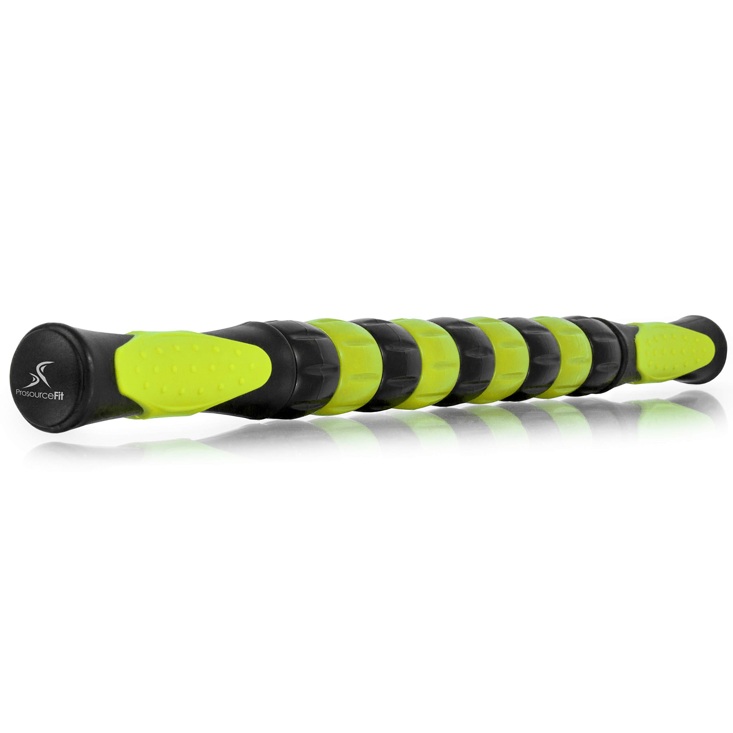 Prosource Fit Massage Stick Roller, 18” Handheld, Portable Self-Myofascial Release Tool for Relief from Muscle Pain/Cramps in Calves, Shins, Thighs and Back