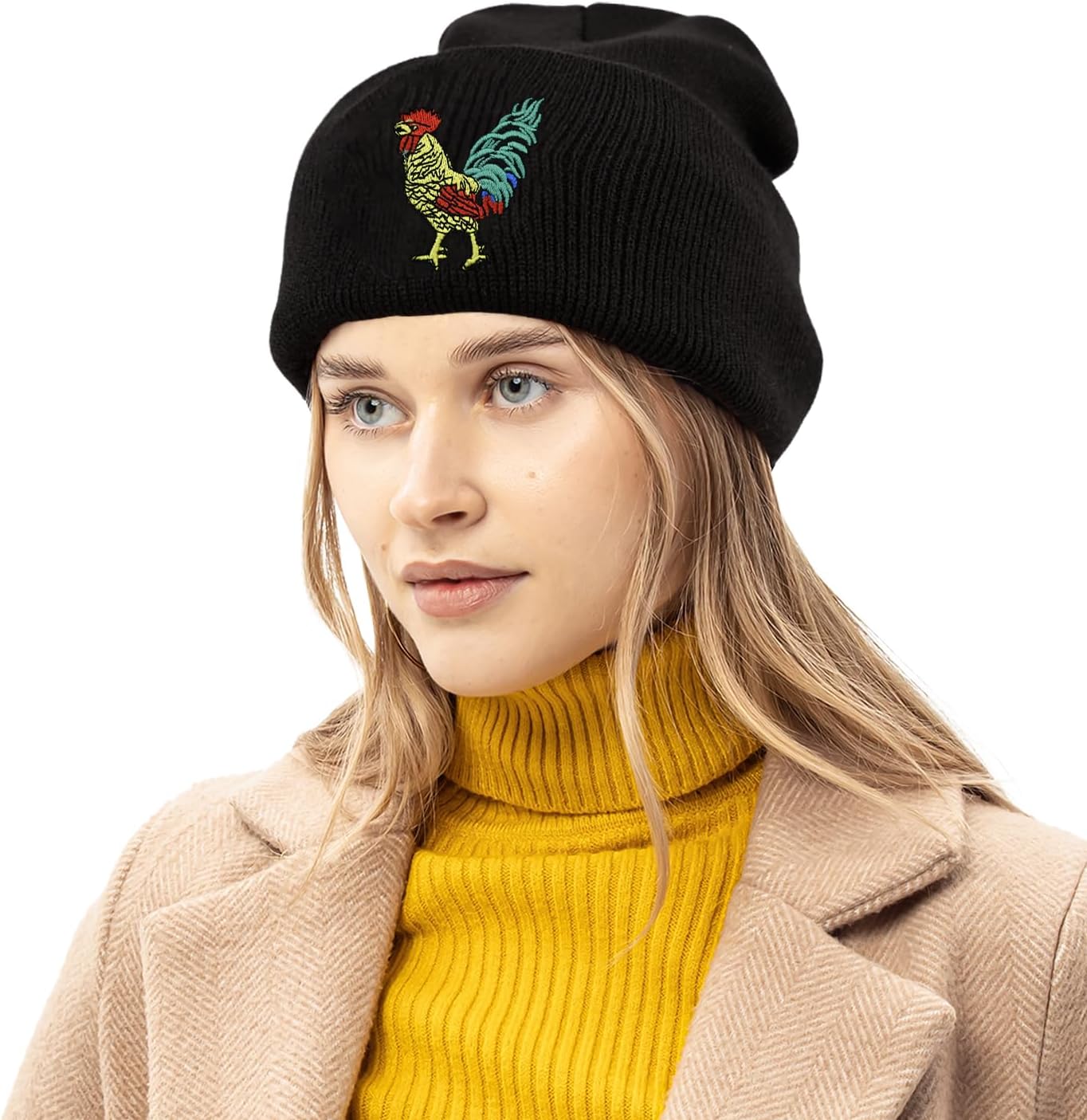 Cat Dad Beanie Hat Winter Cuffed Knit Hat Skull Watch Cap Embroidery Fisherman Beanies for Women Men Unisex - Image 7