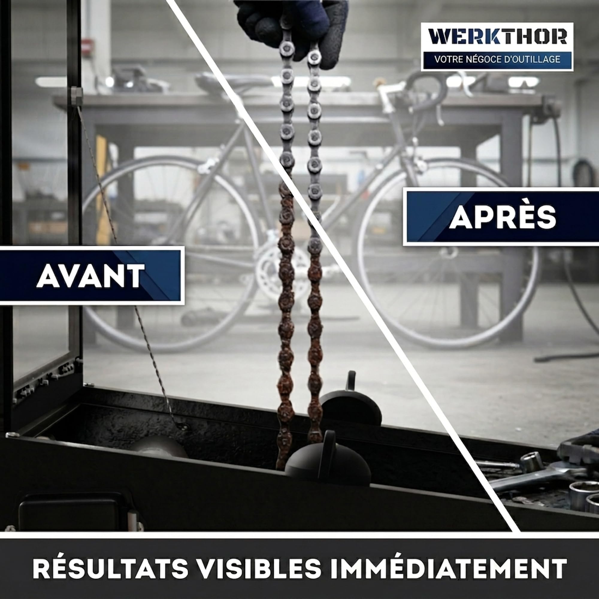 Werkthor Cabine de sablage 90 l – Sableuse pour bois et métal avec pistolet de pulvérisation et 4 buses en céramique – Sableuse pour le traitement – 25 gallons