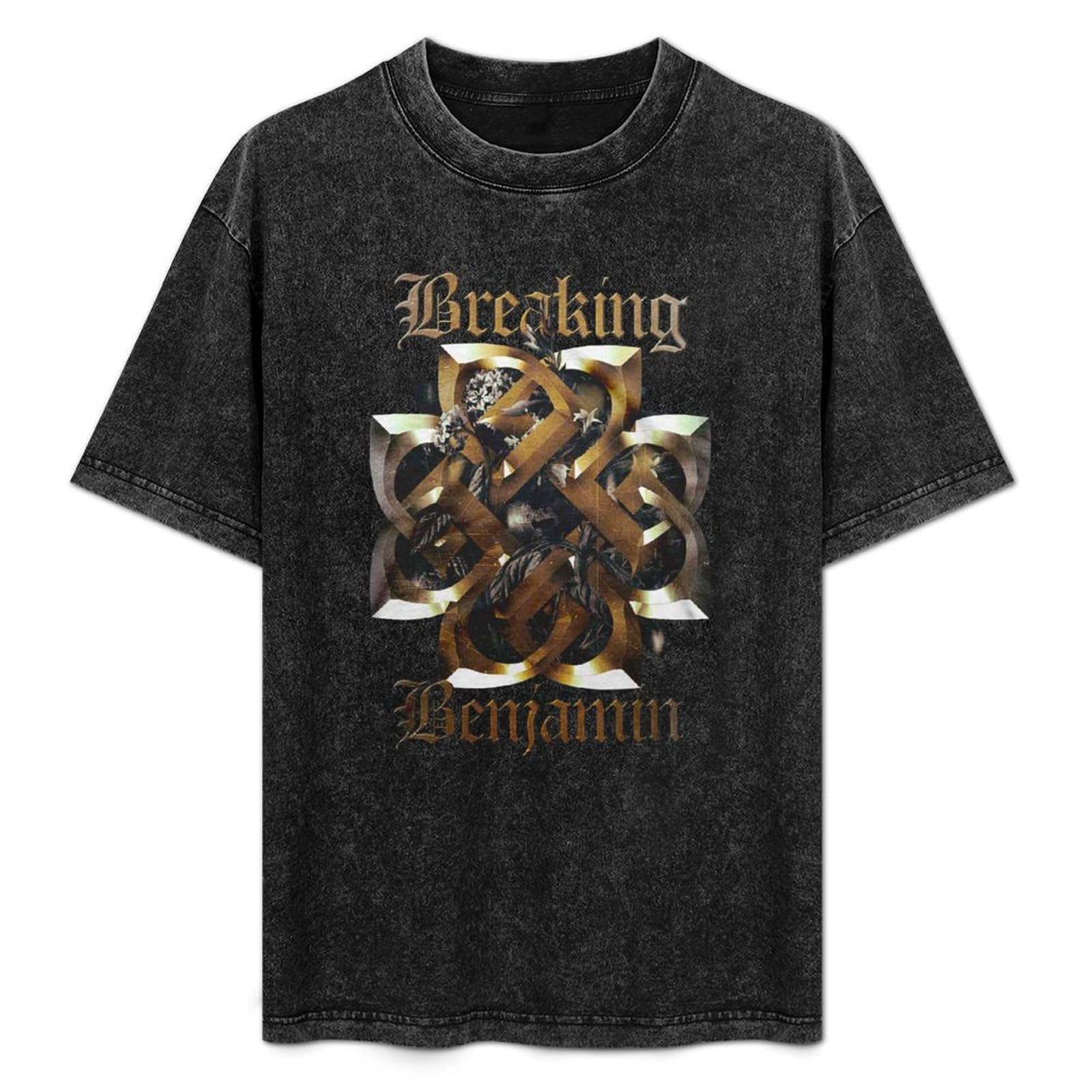 Breaking Benjamin Band Men's T-Shirt Graphic Shirts Unisex Black Tee L
