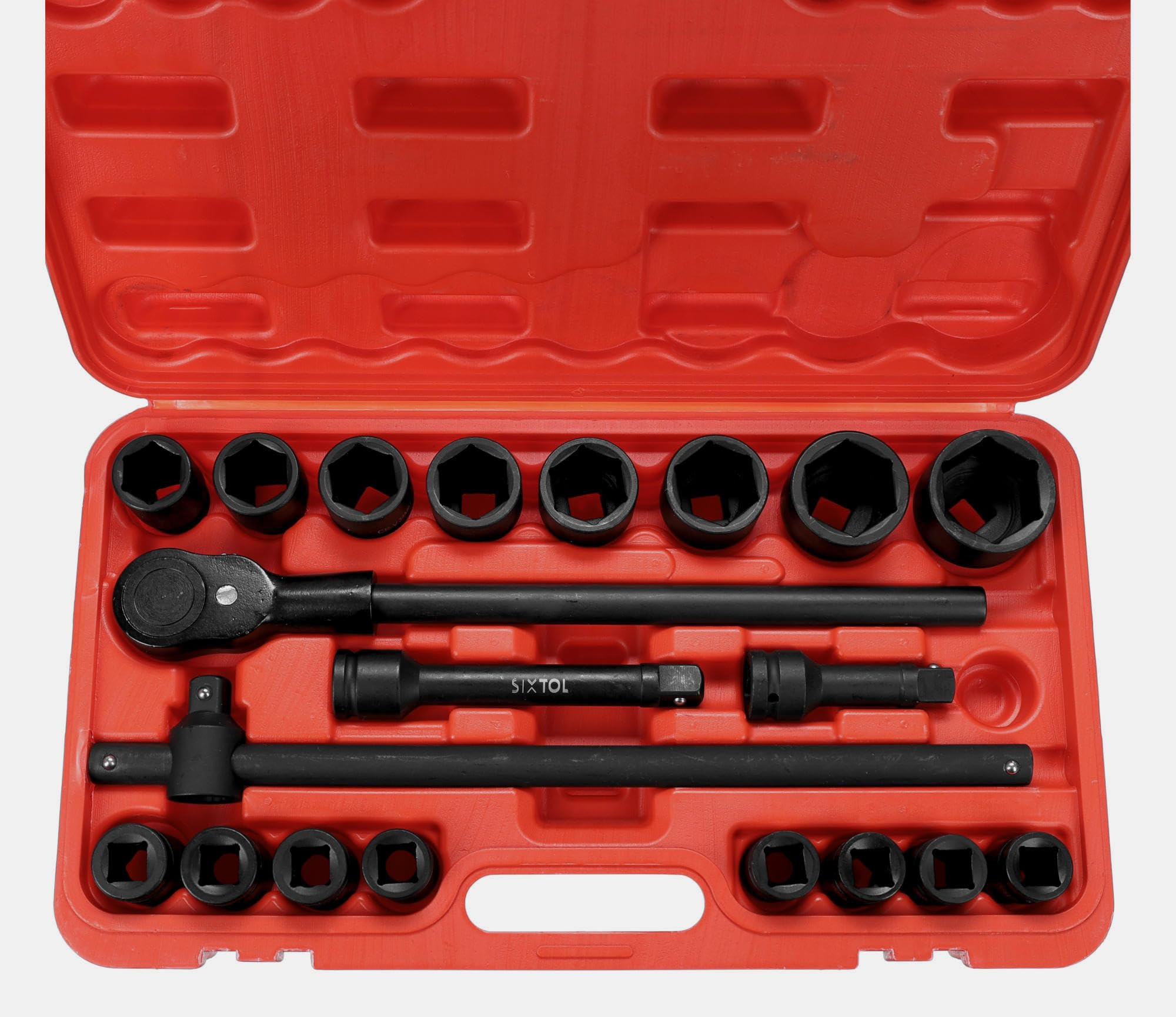 Set di Chiavi meccaniche 2 | Set di Chiavi a Bussola Heavy Duty con cricchetto, 21 Pezzi