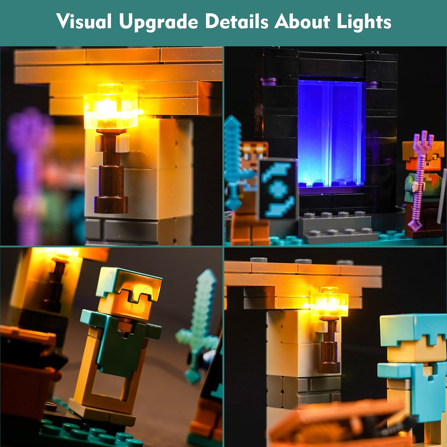 VONADO Kit de luces LED para Lego Minecraft The Armory 21252 (solo ...