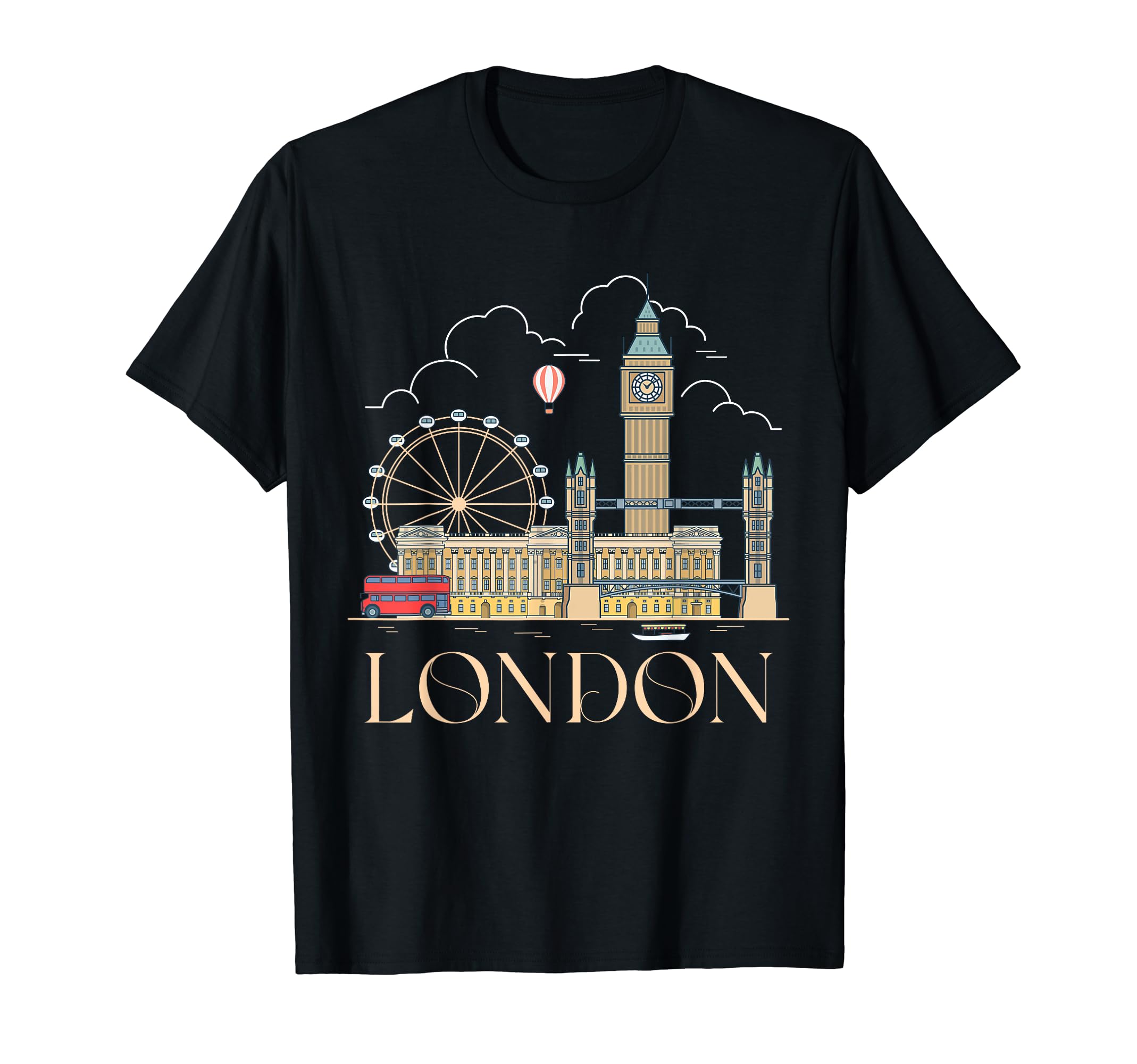 London Souvenir England Vintage City British UK Men Women T- T-ShirtOEKO-TEX STANDARD 100