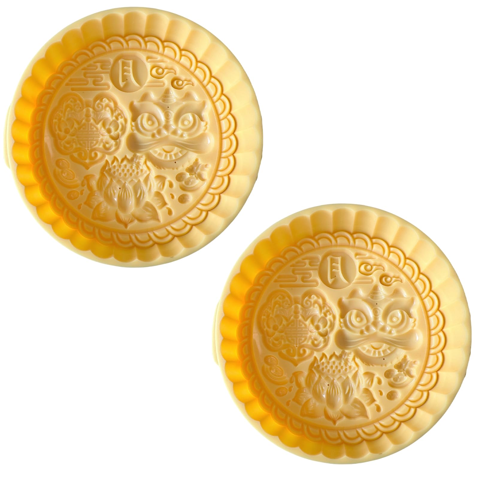 Tsophreniq 2Pcs Biscuit Press Mold Hand Pastries Traditional Pattern Cookie Stamps Cookie Dessert Cutter Baking Tool Hand Pastries Easily Clean Baking