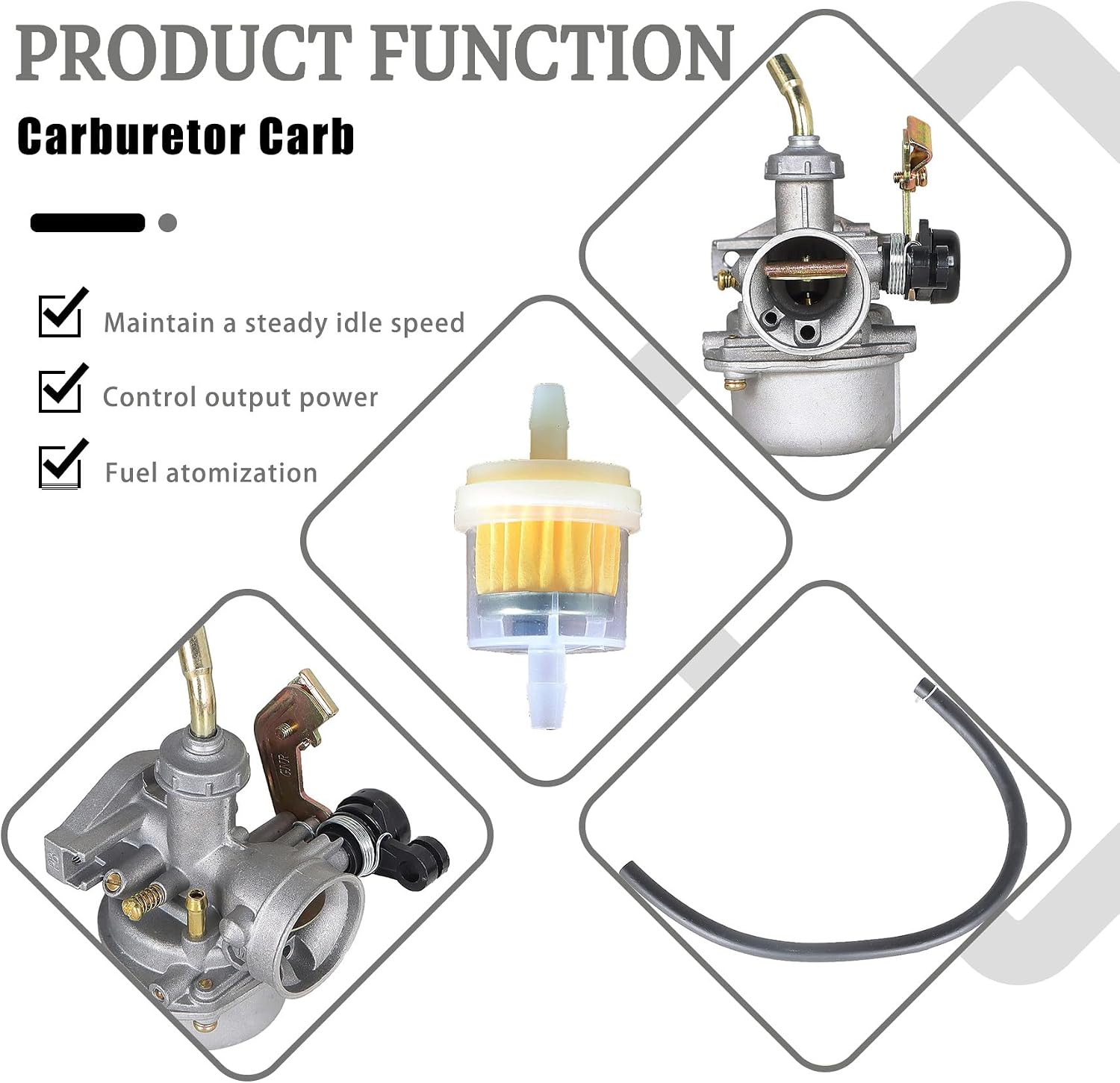 waltyotur Carburetor Carb Replacement for Polaris Sportsman 90 2007-2014 Outlaw 90 2007-2014 Outlaw 50 2008-2014 0454886