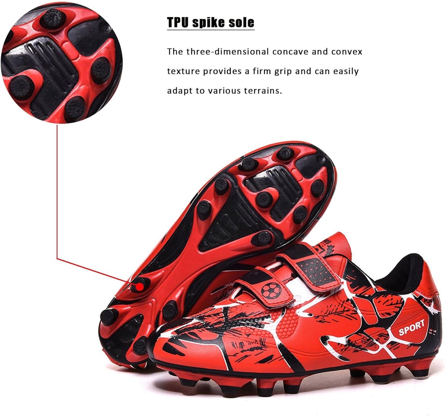 Kid's Football Boots Boys Football Shoes Girls FG/AG Football Shoes Girls Professional TF Outdoor Training Shoes