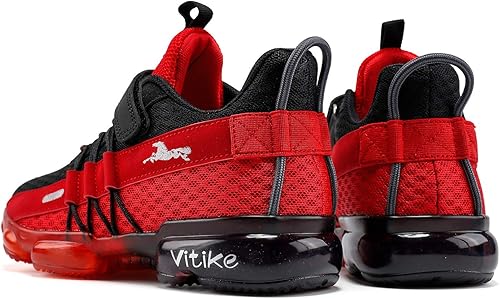 Miniatura 6 de Jmfchi Tenis para niños y niñas, con tejido de punto y malla, transpirables, ligeros, informales y modernos, para correr y deportes