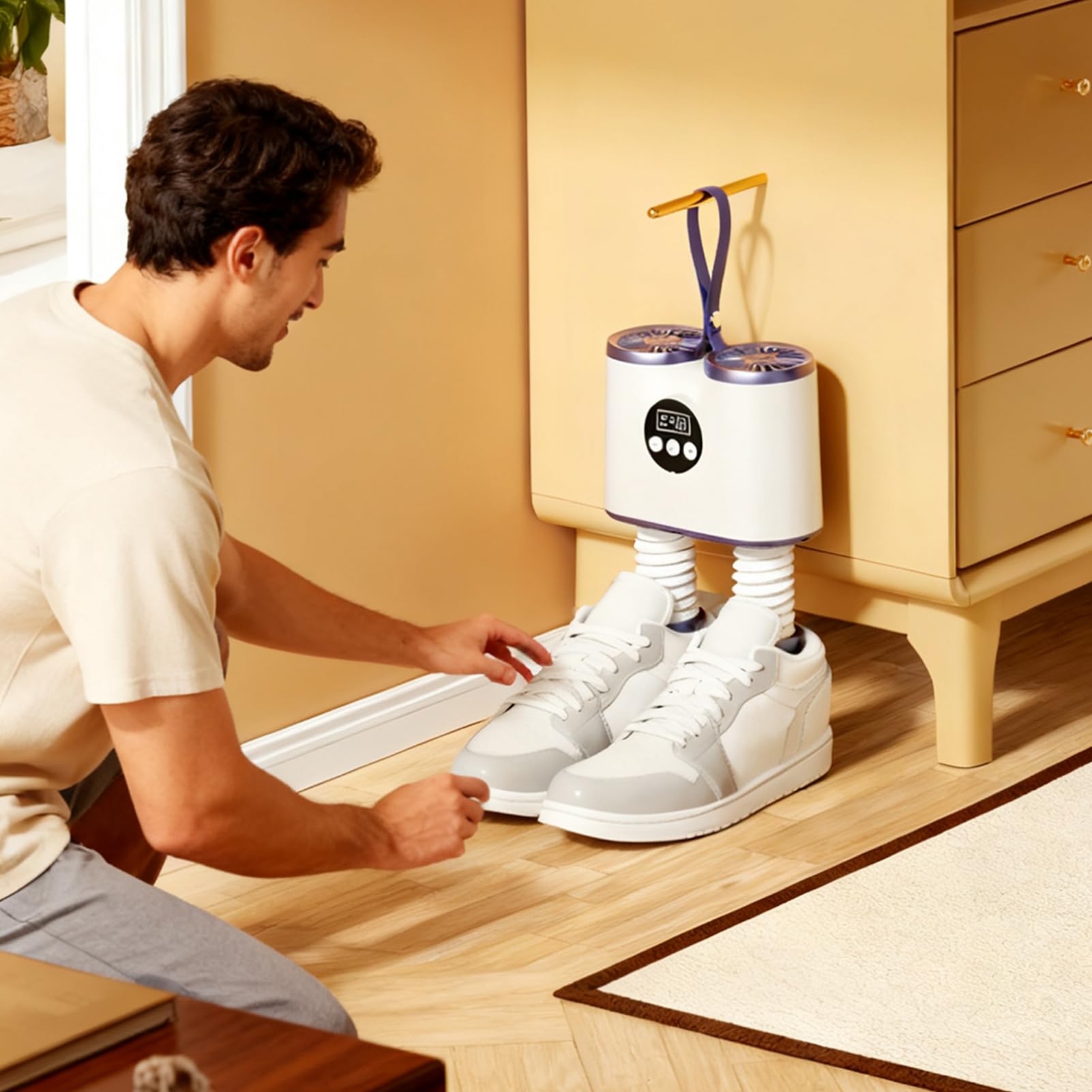 Générique Séchoir Électrique pour Chaussures,Séchoir À Chaussures Électrique Avec Minuterie | Machine à Sécher les Bottes de Voyage - pour Gants Baskets Chaussettes Voyage Linge Extérieur Ski