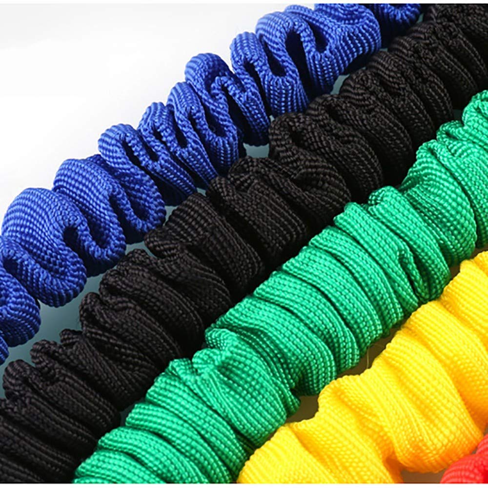 Resistance Bands Wiederstands Bänder Fitnessband Set mit 5 Gummiband Tubes, 2 Griffe, Türanker und 2 Fußschlaufen für Trainings Yoga Sport Pilates