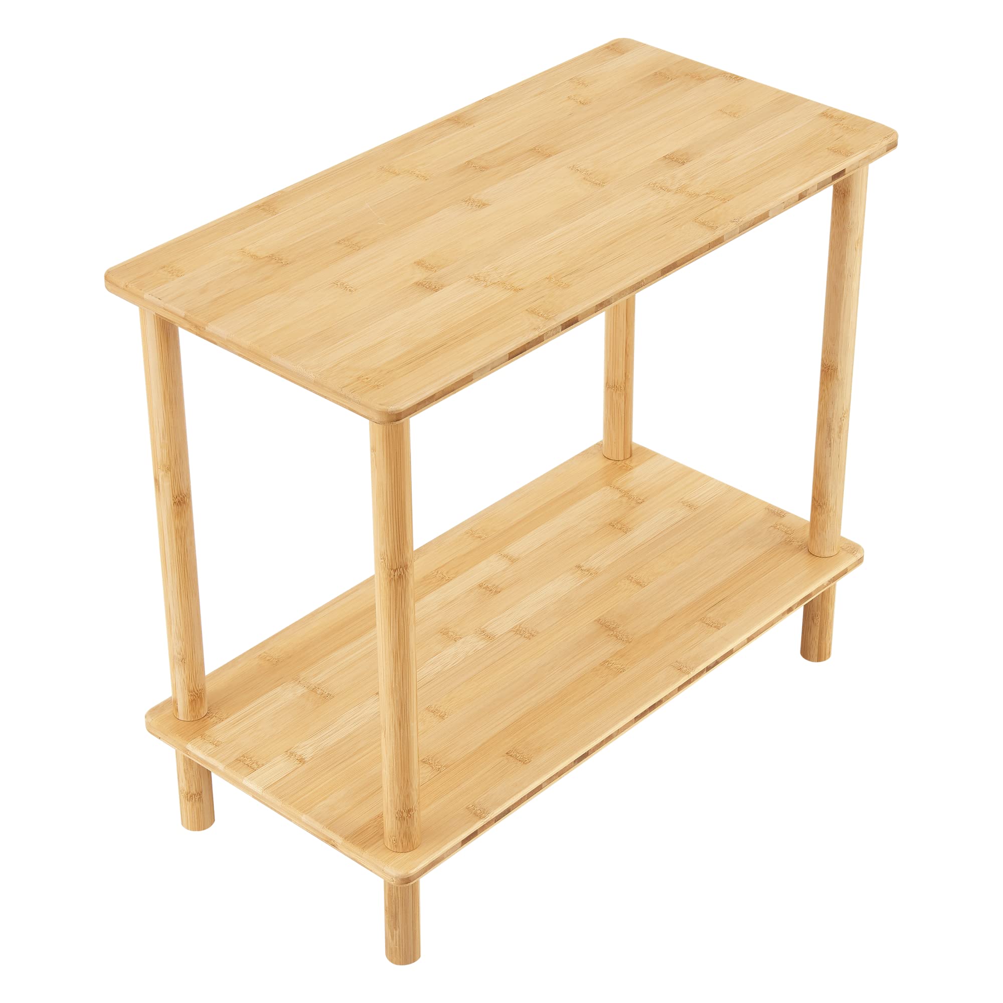 Tablette De Bras De Canapé En Bambou - Forme Octogonale Beige, 13 X 10.5 Pouces