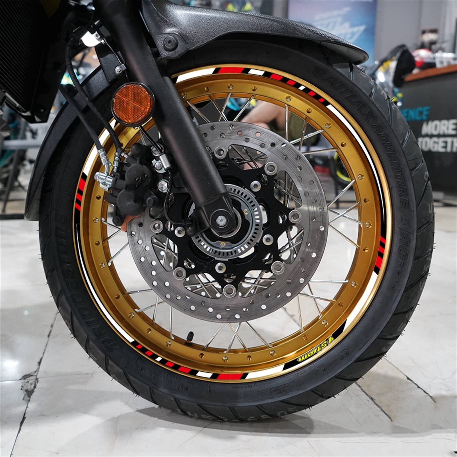 Reflektierende Felgenaufkleber Für Suzuki GSXS750 / GSX-S 750 – 22-teilig, Wasserdicht & Nachtleuchtend