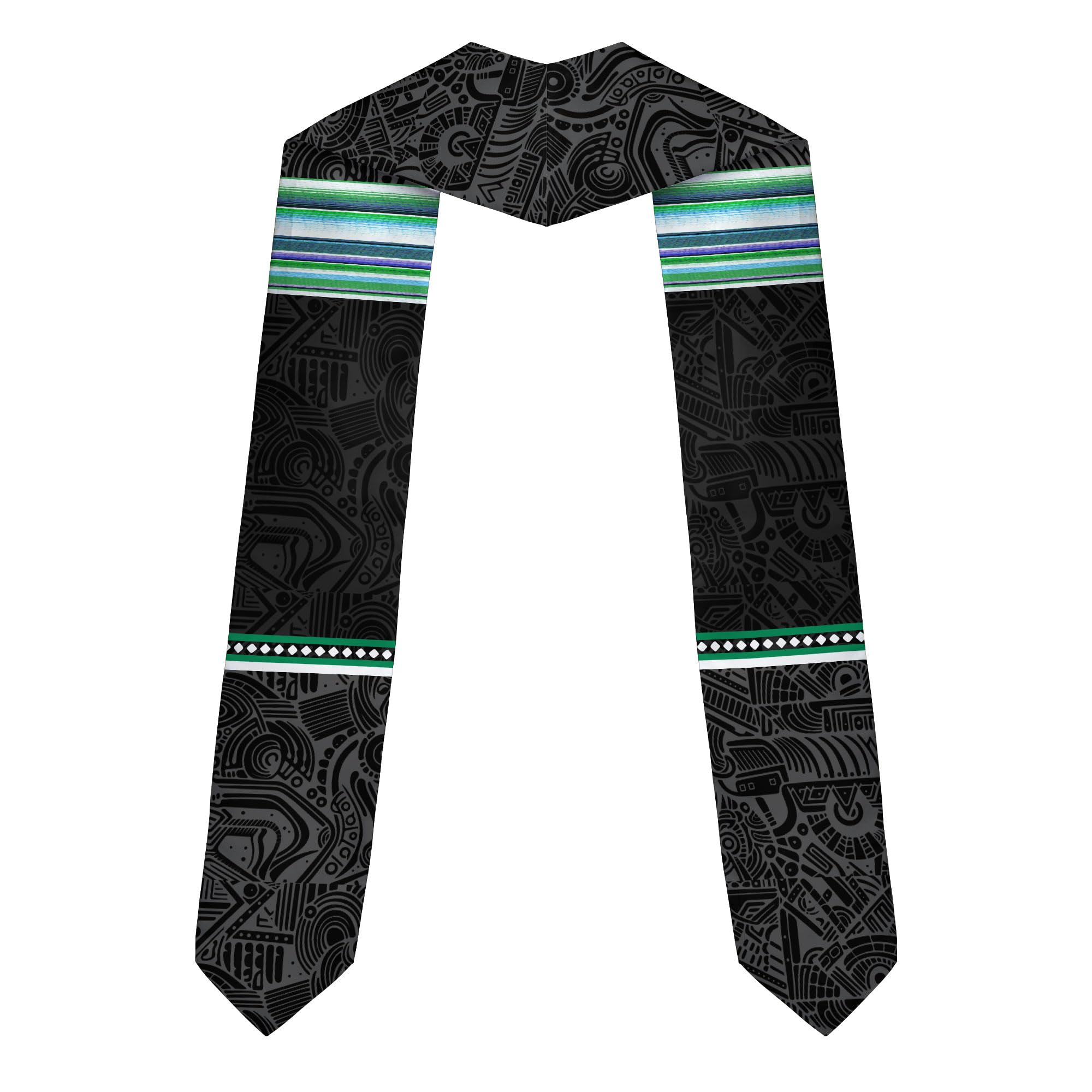 MonkeyVan Custom Nigerian Graduation Sash, Nigeria Graduation Stole Customize, Nigerian American Flag Graduation Sash 2025 Nigeria 5