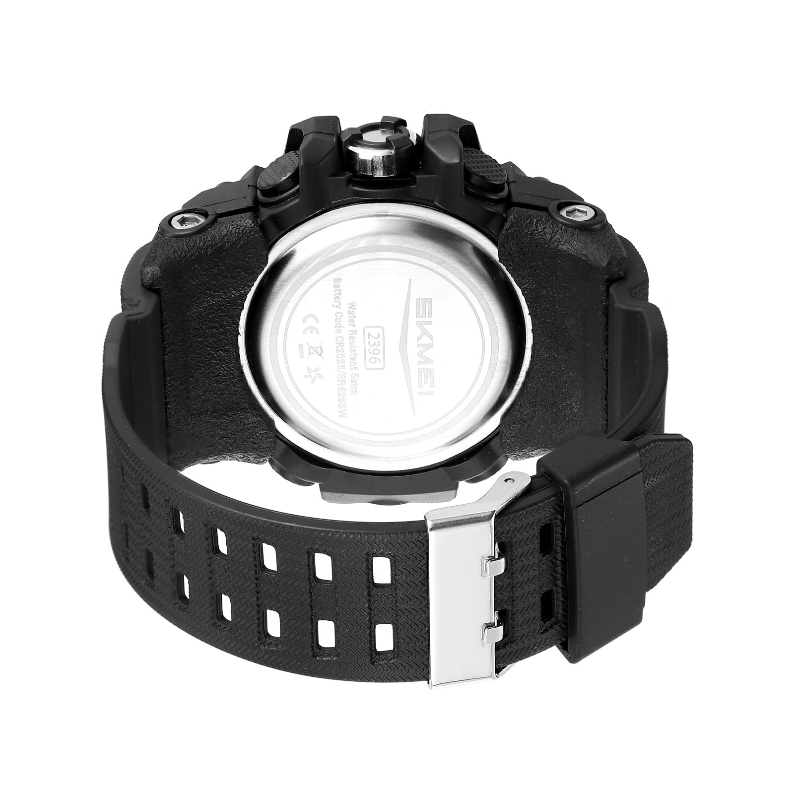 FANMIS Orologio sportivo da uomo, impermeabile, tattico, militare, con retroilluminazione a LED, cronometro, sveglia, conto alla rovescia, grande quadrante per escursioni e avventure